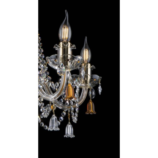 Candelabru Cristale, Bohemia, E14, EL0101095202-2, Crystal