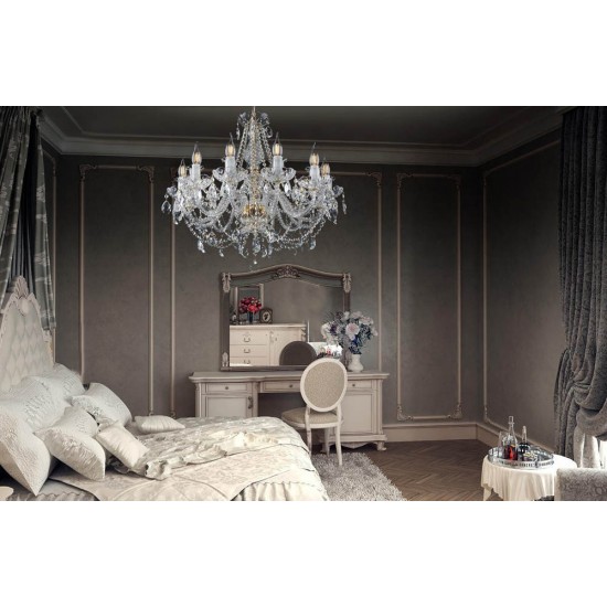 Candelabru Cristale, Bohemia, E14, EL0101101201PB, Crystal