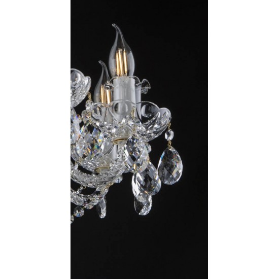 Candelabru Cristale, Bohemia, E14, EL010110801PB, Crystal