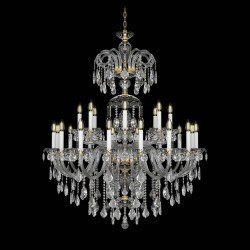 Candelabru Cristale, lux, Bohemia, E14, EL0101282404PB, Crystal