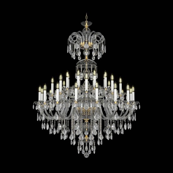 Candelabru Cristale, lux, Bohemia, E14, EL0101283204PB, Crystal