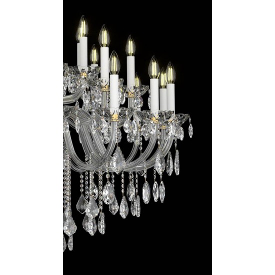 Candelabru Cristale, lux, Bohemia, E14, EL0101283204PB, Crystal