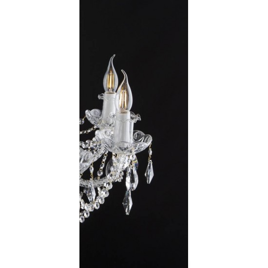 Candelabru Cristale, Bohemia, E14, EL010137802PB, Crystal