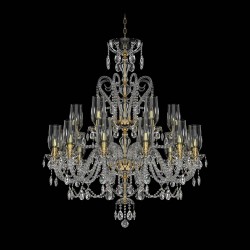 Candelabru Cristale, lux, Bohemia, E14, EL01013812+601AB3TPB, Crystal