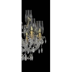 Candelabru Cristale, lux, Bohemia, E14, EL01013812+601AB3TPB, Crystal