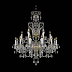 Candelabru Cristale, lux, Bohemia, E14, EL01013812+601PB, Crystal