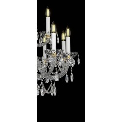 Candelabru Cristale, lux, Bohemia, E14, EL01013812+601PB, Crystal