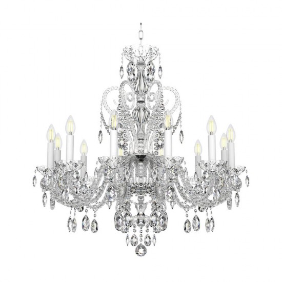 Candelabru Cristale, Bohemia, E14, EL0101381201PB, Crystal