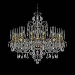 Candelabru Cristale, lux, Bohemia, E14, EL0101381601AB3TPB, Crystal