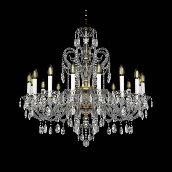 Candelabru Cristale, lux, Bohemia, E14, EL0101381601PB, Crystal