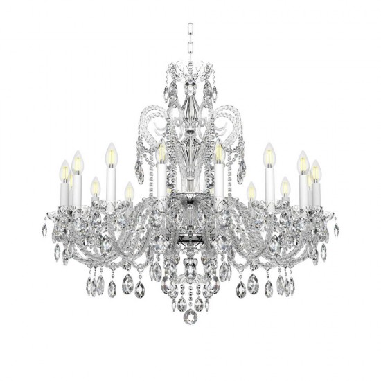 Candelabru Cristale, lux, Bohemia, E14, EL0101381601PB, Crystal