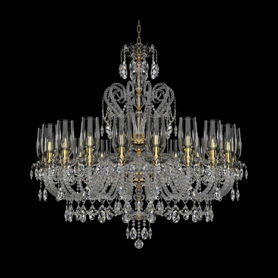 Candelabru Cristale, lux, Bohemia, E14, EL0101382001AB3TPB, Crystal