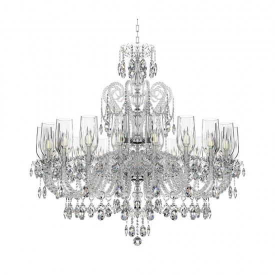 Candelabru Cristale, lux, Bohemia, E14, EL0101382001AB3TPB, Crystal