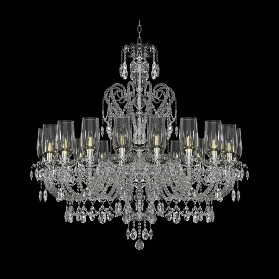 Candelabru Cristale, lux, Bohemia, E14, EL0101382001AB3TPB, Crystal