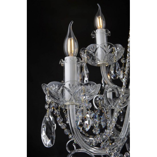 Candelabru Cristale, Bohemia, E14, EL0101421202PB, Crystal
