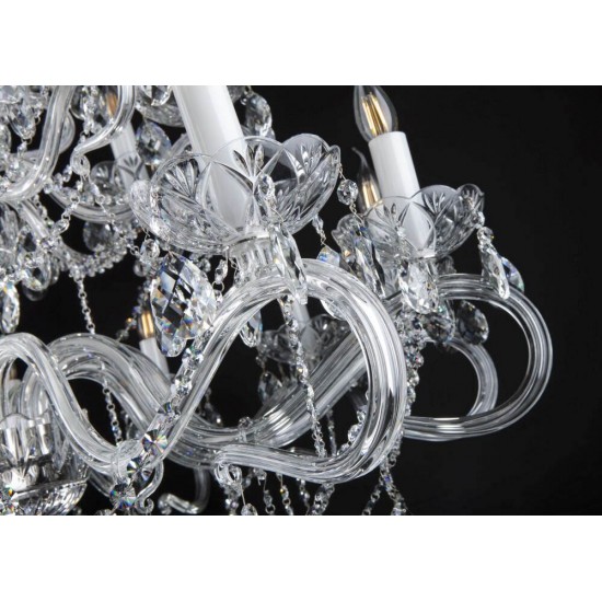 Candelabru Cristale, Bohemia, E14, EL0101612402PB, Crystal