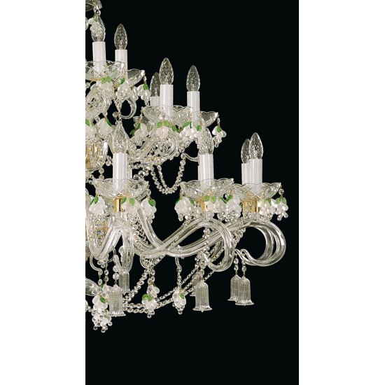 Candelabru Cristale, large, Bohemia, E14, EL0101612482, Crystal