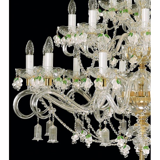 Candelabru Cristale, large, Bohemia, E14, EL0101612482, Crystal