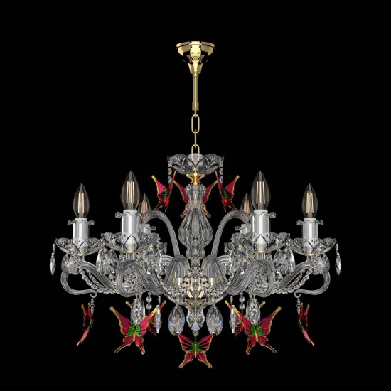 Candelabru Cristal, Bohemia, E14, EL010165602butterfly, Crystal