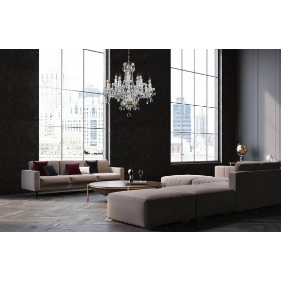 Candelabru Cristale, Bohemia, E14, EL0101751202PB, Crystal
