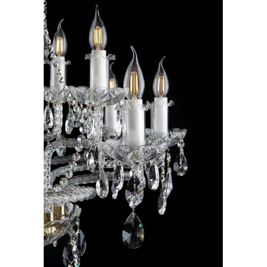 Candelabru Cristale, Bohemia, E14, EL0101751202PB, Crystal