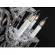 Candelabru Cristale, Sticla, Bohemia, E14, EL0102032502MAT, Crystal