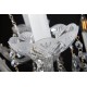 Candelabru Cristale, Sticla, Bohemia, E14, EL0102032502MAT, Crystal