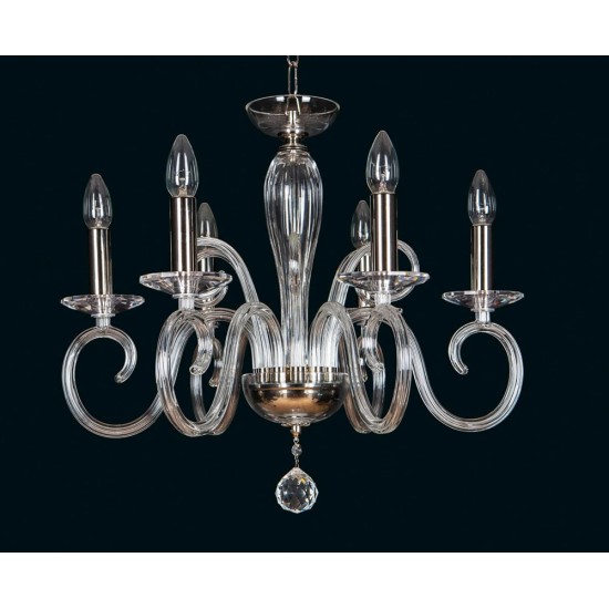 Candelabru Cristale, Sticla, Bohemia, E14, EL0102166024, Crystal