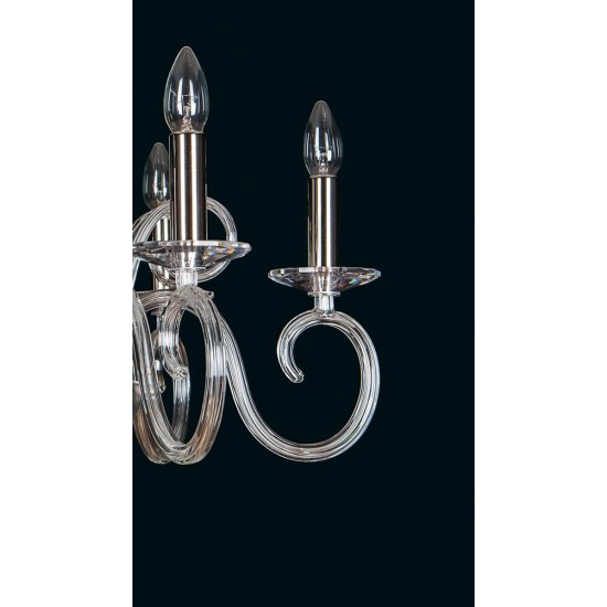Candelabru Cristale, Sticla, Bohemia, E14, EL0102166024, Crystal