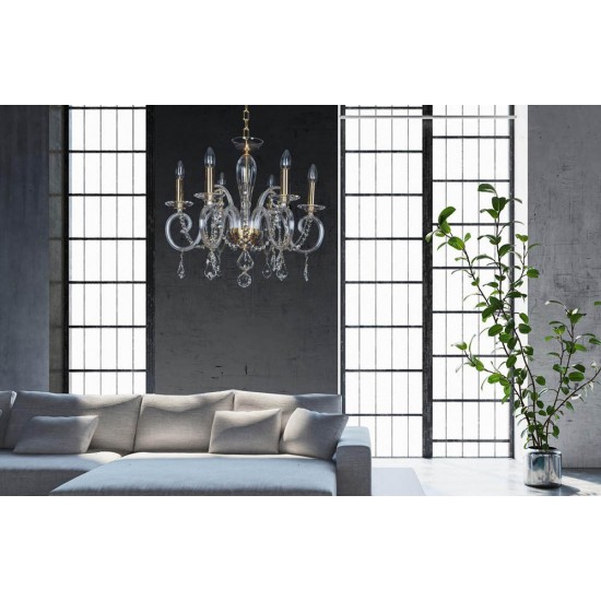 Candelabru Cristale, Bohemia, E14, EL010216604, Crystal