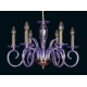 Candelabru Cristale, violet, Bohemia, E14, EL010216660, Crystal