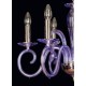 Candelabru Cristale, violet, Bohemia, E14, EL010216660, Crystal