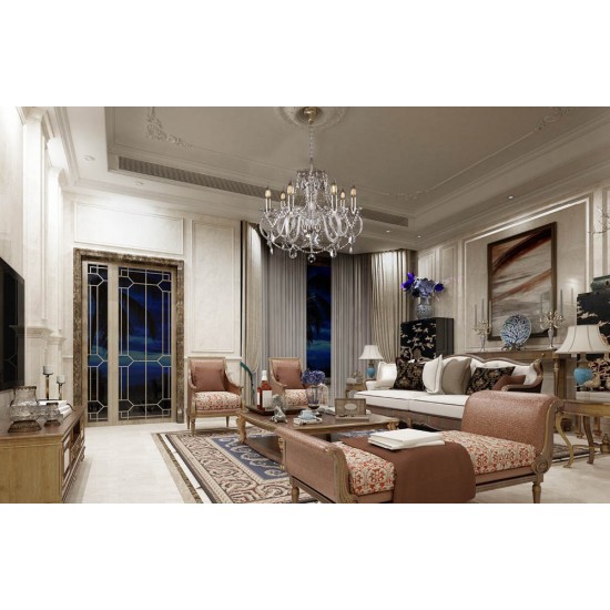 Candelabru Cristale, Bohemia, E14, EL010218709, Crystal