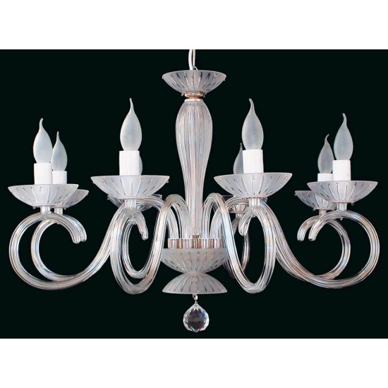 Candelabru Cristale, Sticla, Bohemia, E14, EL0102238024, Crystal