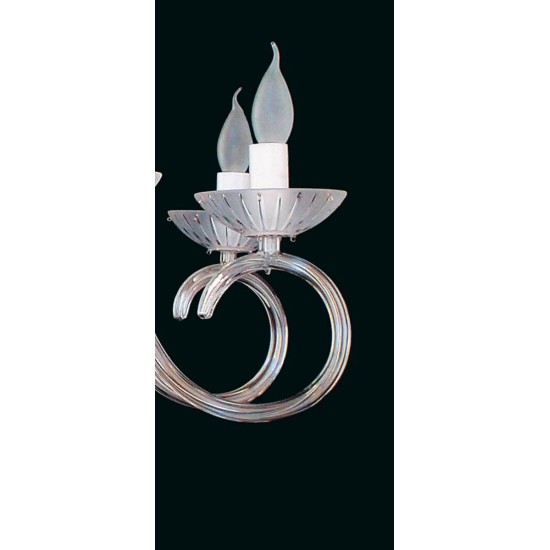 Candelabru Cristale, Sticla, Bohemia, E14, EL0102238024, Crystal