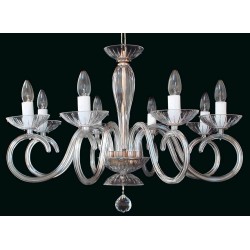 Candelabru Cristale, Sticla, Bohemia, E14, EL0102248024, Crystal