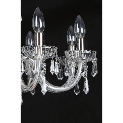 Candelabru Cristale, Sticla, Bohemia, E14, EL010250803, Crystal