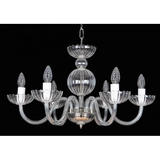 Candelabru Cristale, Sticla, Bohemia, E14, EL010251600, Crystal