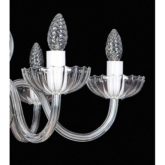 Candelabru Cristale, Sticla, Bohemia, E14, EL010251600, Crystal
