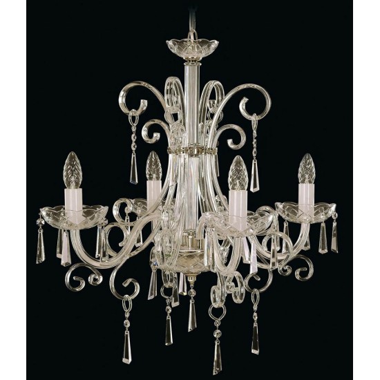 Candelabru Cristale, Sticla, Bohemia, E14, EL010411403, Crystal