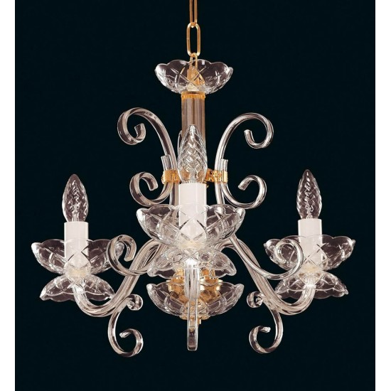 Candelabru Cristale, Sticla, Bohemia, E14, EL010412300, Crystal