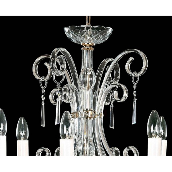 Candelabru Cristale, Sticla, Bohemia, E14, EL010413803, Crystal