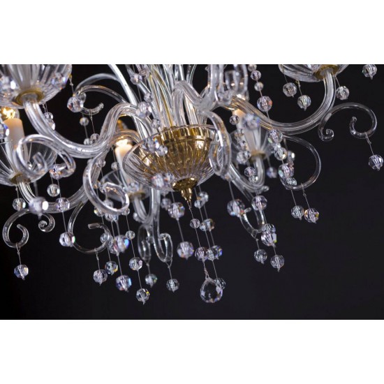 Candelabru Cristal, Bohemia, E14, EL010417609, Crystal