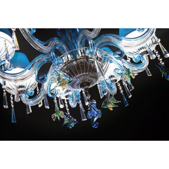 Candelabru Cristale, Abajururi, Bohemia, E14, EL0104188303-3Sfish, Crystal