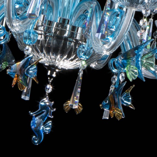Candelabru Cristale, Bohemia, E14, EL0104188303-3TN, Crystal