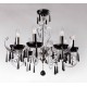 Candelabru Cristale, Negru, Bohemia, E14, EL01042389039, Crystal