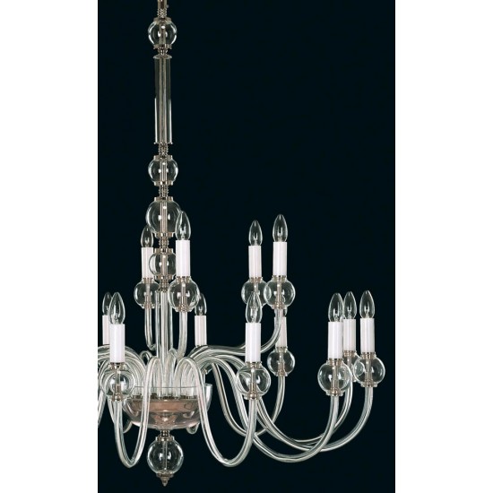 Candelabru Cristale, Sticla, Bohemia, E14, EL0104301800, Crystal