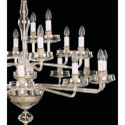 Candelabru Cristale, Sticla, Large, Bohemia, E14, EL0104312100, Crystal