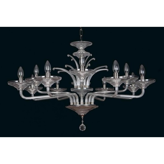 Candelabru Cristale, Sticla, Bohemia, E14, EL0104338400, Crystal