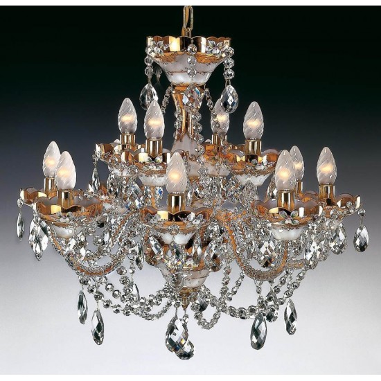 Candelabru Cristale, Clasic, Bohemia, E14, EL0105021231, Crystal